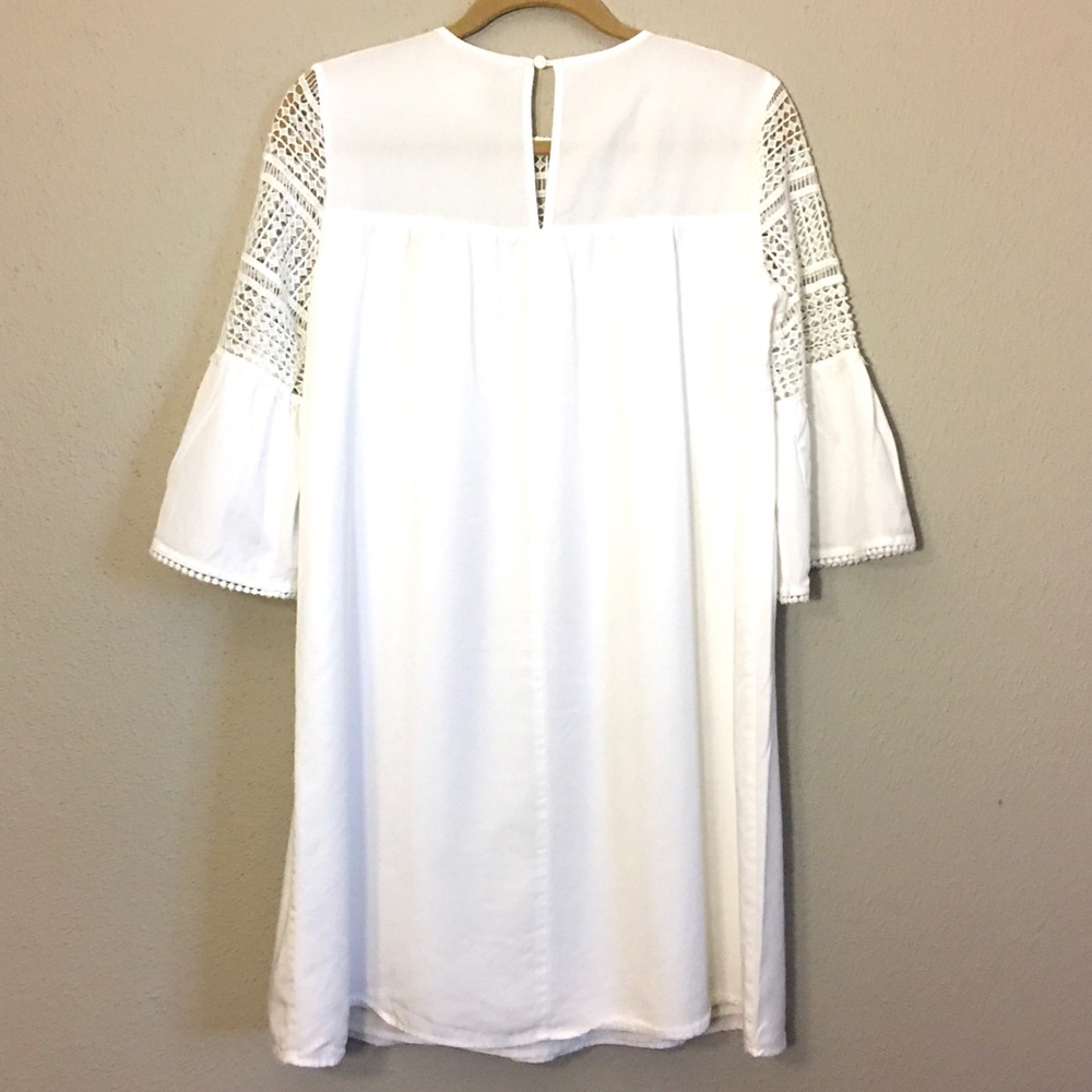 Anthropologie White Bell Sleeve Sundress - Picture 11 of 13